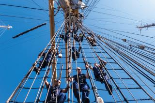 Officer candidates complete a two-week training cruise on board the USCGC Eagle (WIX-327), but OCS curriculum provides no hands-on cutter experience for afloat officers.