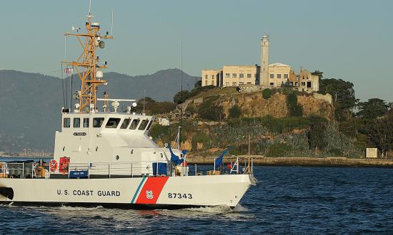 The USCGC Tern (WPB-87343), shown here patrolling in front of Alcatraz Island, is one of the Coast Guard’s 65 87-foot Marine Protector–class cutters. While in command of this ship, the author and his crew conducted a dangerous rescue mission that shook his faith in his gut instincts.